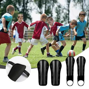 1 Пара футбольных щитков для голени с защитой лодыжки, регулируемые ремни, футбольное защитное снаряжение Для детей, молодежи и взрослых