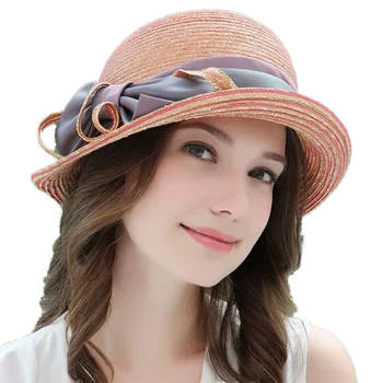100% Натуральная Соломенная шляпа из рафии для женщин 2022, Летняя Элегантная Повседневная Пляжная шляпка с широкими полями, Модная Шляпка для загара