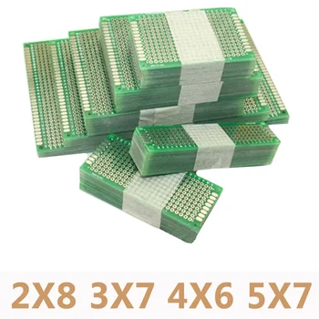 20 шт./лот 5x7 4x6 3x7 2x8 см Двухсторонний Прототип Diy Универсальная Печатная плата PCB Protoboard Для Arduino