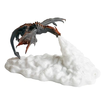 3D Печатная лампа в форме огнедышащего дракона, ночник для детской комнаты, украшение в виде животных, Перезаряжаемая для рождественского подарка