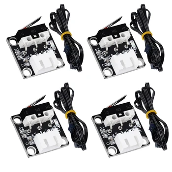 4 комплекта мини-концевого выключателя оси XYZ, механический выключатель, концевой упор, 3Pin, детали 3D-принтера для Creality CR10 CR10S Ender3