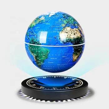 6-дюймовый оптовый заводской пластиковый ПВХ Географический образовательный учебный магнитный плавающий левитирующий светодиодный осветительный глобус