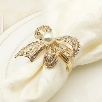 8 шт./лот, высококачественное кольцо для салфеток, посуда в западном стиле, бриллиант, горный хрусталь, бабочка, свадебное кольцо для салфеток, украшение рабочего стола
