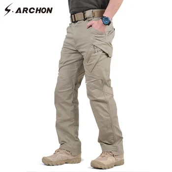 IX9 97% Хлопок, мужские военные тактические брюки-карго, мужские армейские брюки SWAT, мужские повседневные хлопковые брюки со множеством карманов