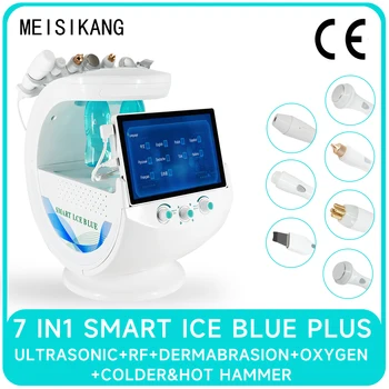 Meisikang 7 В 1 умный анализатор для ухода за кожей Ice Blue, микро-аппарат для красоты лица с водородной водой