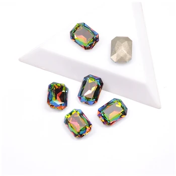 YANRUO 4627 Топ Необычный Горный Хрусталь VM Цвет восьмиугольной формы, блестящие камни, кристаллы, стразы для ногтей, 3D украшения для ногтей своими руками