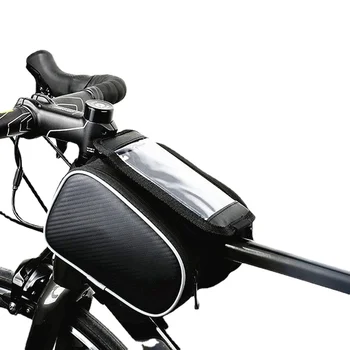 Велосипедная сумка, Передняя труба, Велосипедная сумка, Водонепроницаемый Чехол для телефона с сенсорным экраном, Держатель MTB Moutain, Дорожная сумка для Велосипеда, Аксессуары