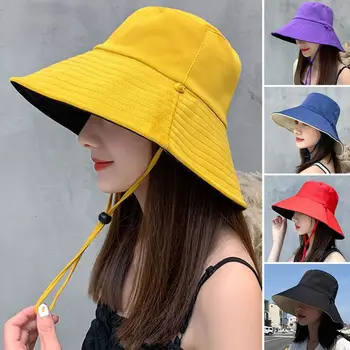 Весенне-Летняя Панамская Шляпа с защитой от ультрафиолета, Складная Рыбацкая Кепка, Пляжная Кепка, Солнцезащитная шляпа