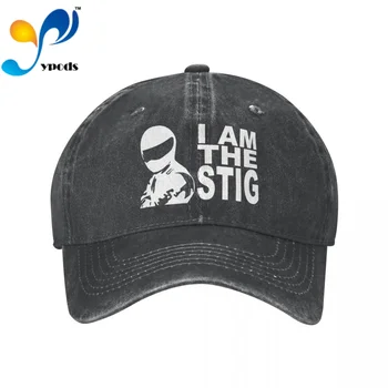 Джинсовая бейсболка I Am The Stig, бейсболки Snapback, Осенне-летняя шляпа для мужчин, женские кепки, кепки-кепки