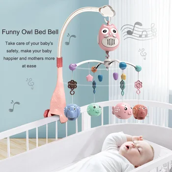 Забавная коляска с совой, игрушки для новорожденных 0 12 месяцев, детские музыкальные игрушки, ускоренные 0 12 maanden bebes accesorios recien nacido