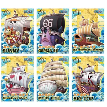 Коллекционные Открытки Anime One Piece RED Theater Version WR Sea Ship Cards Прямоугольные Толстые Открытки Редкая Коллекция Открыток Детские Игрушки