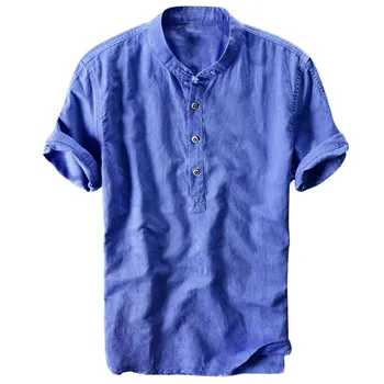Мужская рубашка, Крутые Дышащие Тонкие топы, Мужская футболка на пуговицах с коротким рукавом, весенне-летняя повседневная рубашка для мужчин 2021 г.