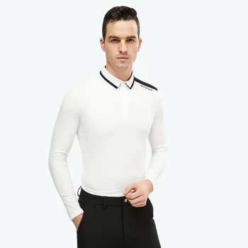 Мужские рубашки для гольфа Golfist, футболка с длинными рукавами, Мужская спортивная футболка с длинными рукавами, мужская зимняя футболка с отложным воротником