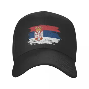 Новая бейсбольная кепка с флагом Сербии, женская мужская дышащая сербская шляпа 