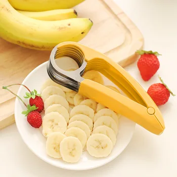 Нож для нарезки бананов, Креативная нарезка фруктов, кухонные принадлежности, Нож для нарезки колбасы, Овощечистка для салата, Кухонные гаджеты
