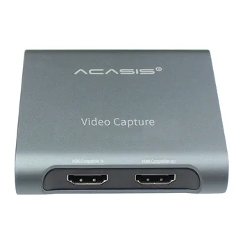 Обновление Acasis 4K 1080P Карта Видеозахвата USB 3.0 Порт Type-C HD Рекордер для прямой трансляции игрового видео для PS4 Xbox PC Swich