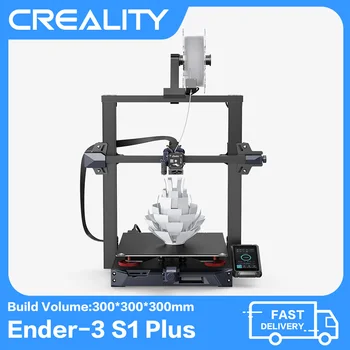 Оригинальный 3D-принтер CREALITY Ender 3 S1 Plus CR-Touch с Автоматическим Выравниванием Sprite Extruder с Двойной осью Z, Комплект для Самостоятельной Сборки принтера