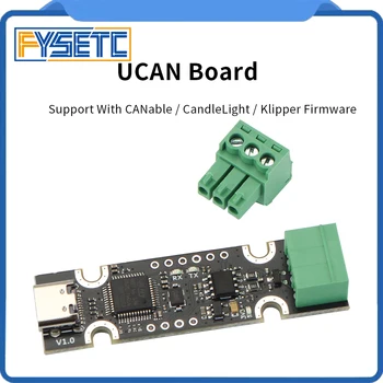 Плата FYSETC UCAN На базе адаптера STM32F072 USB-CAN с поддержкой прошивки CAnable /CandleLight / Klipper