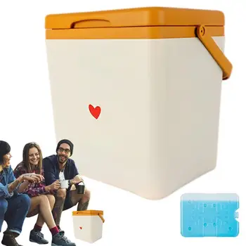 Портативный Холодильник Изолированный Холодильник на колесах с морозильной камерой 7Л, Дорожный Холодильник, Стол для ухода за кожей с морозильной камерой, Портативный