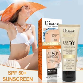 Солнцезащитный крем SPF50 + Отбеливающий Восстанавливающий, Защита от солнца, Водонепроницаемый, противоаллергенный, с контролем масла, увлажняющий, Изолирующий Уход за кожей тела 40 г