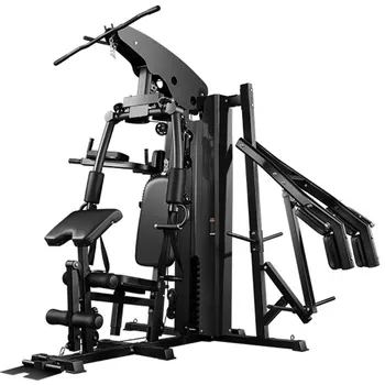 Стальная стойка для приседаний Smith Machine Портальный Толчок Силовой Тренировочный Костюм Комбинированное Спортивное Оборудование для фитнеса