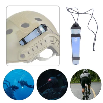 Тактический шлем FMA, защитный проблесковый маячок, сигнальный фонарь для выживания, Водонепроницаемая лампа, Уличное снаряжение для охоты, пеших прогулок, езды на велосипеде