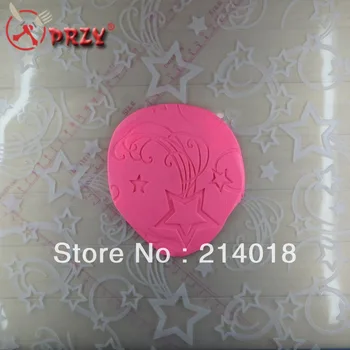 бесплатная доставка силиконовый коврик с тиснением Цветок Силиконовая форма для помадки ручной работы искусство сахарные поделки пентаграмма 50*50*0.2 СМ SI: 112