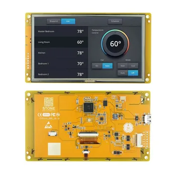 7,0-дюймовый Smart HMI, бесплатное программное обеспечение с графическим интерфейсом, которое делает программирование быстрым и простым для инженеров. Сенсорный ЖК-экран может легко